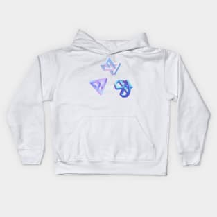 Strange Geometry - Dusk Pack Kids Hoodie